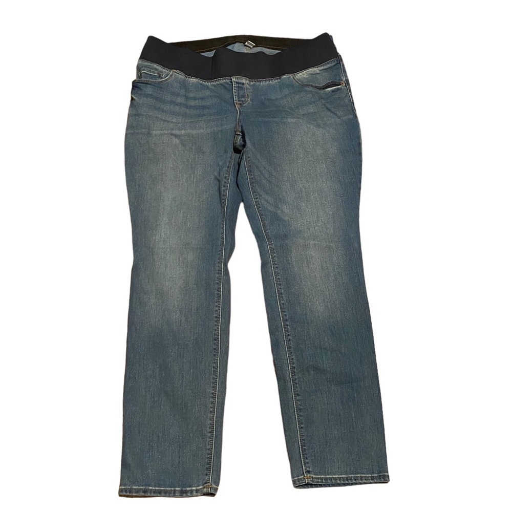 Maternity‎ blue jeans size 16 straight leg stretch NWT old navy